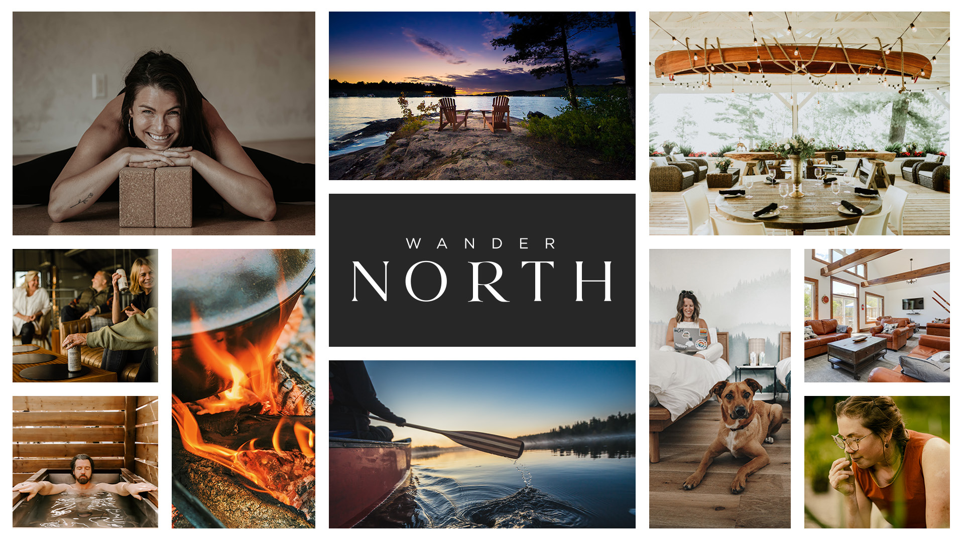 A collage of Wander North stories and experiences